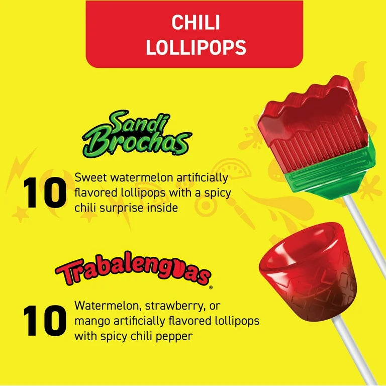 Vero Mix Banda Intensa 40 ct Bag, Chili Flavored Lollipop